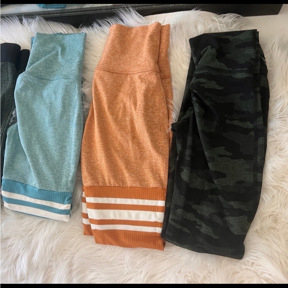 three pair of leggings , in very good condition